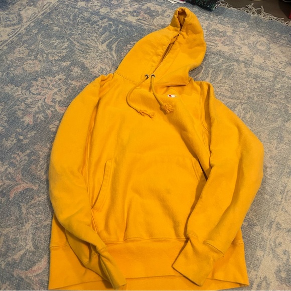 Champion Reverse Weave Mustard Yellow Sweatshirt - Picture 1 of 5